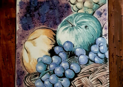 Rivisitazione particolare del dipinto &rdquo; Canestra di frutta&rdquo; di Caravaggio